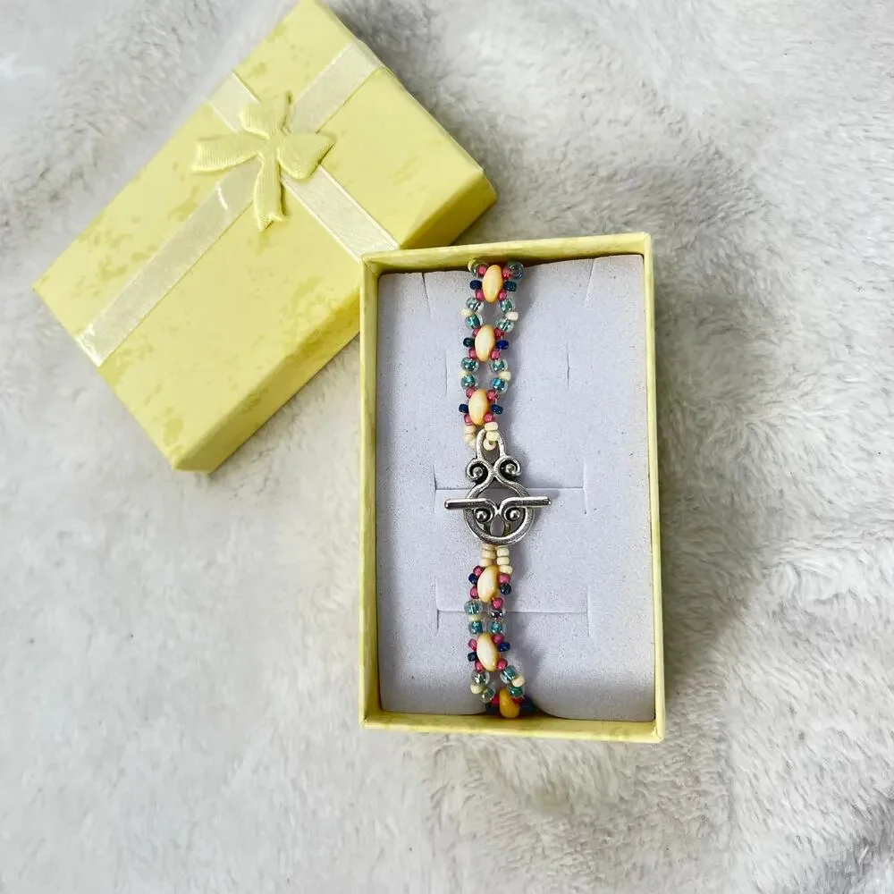 HANDMADE 'Haley' Bracelet in Yellow 7.5